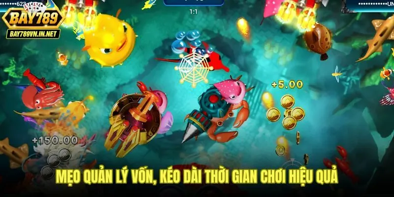 Quản lý vốn bắn cá rồng Bay789 giúp kéo dài phiên săn trùm