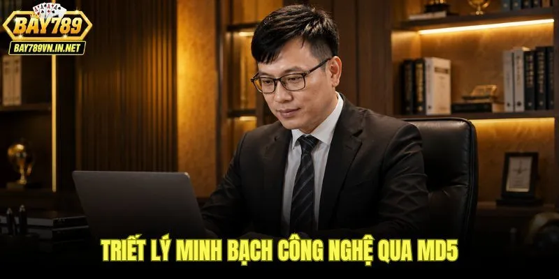 CEO Thạch Nakroth áp dụng mã băm MD5 để kiểm chứng kết quả trò chơi